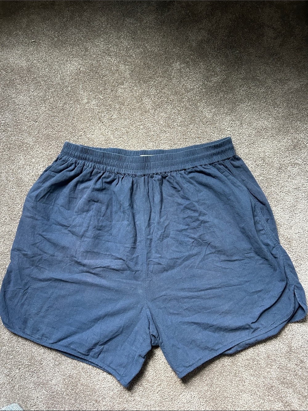 Tradlands Women's Navy Cotton Shorts